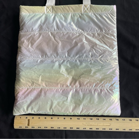 BATH & BODY WORKS IRIDESCENT TOTE BAG NEW WITH TAG 2023!-Retails $112 - Picture 6 of 8